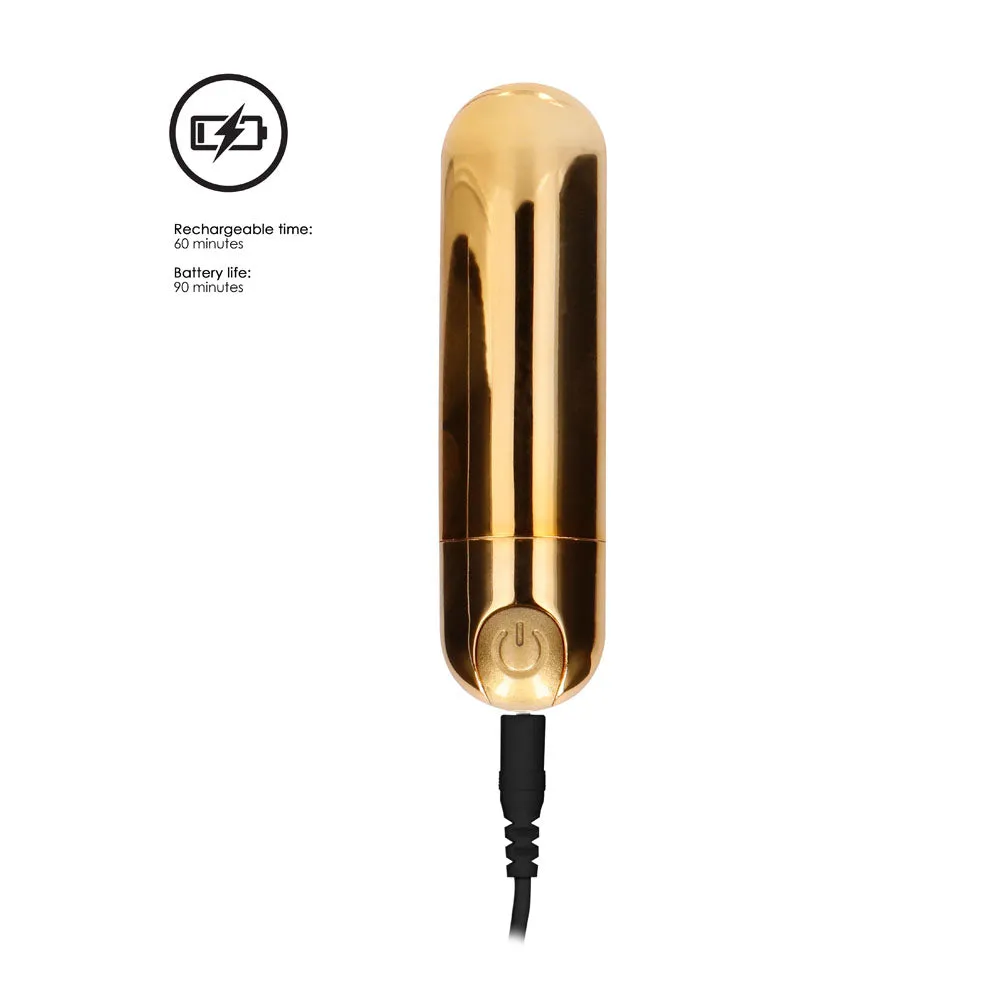 10-Speed Rechargeable Bullet Gold