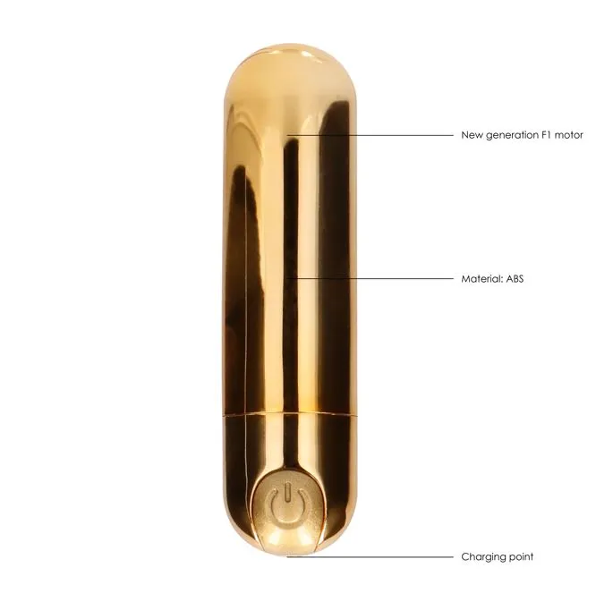 10-Speed Rechargeable Bullet Gold