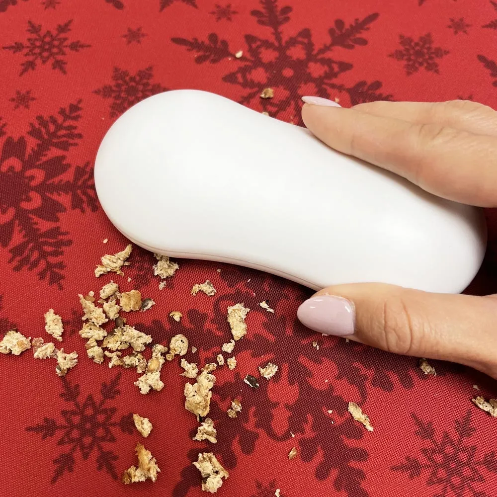2 Pc Crumb Sweeper Table Brush Portable Vacuum Dust Cleaner Rolling Kitchen Tool