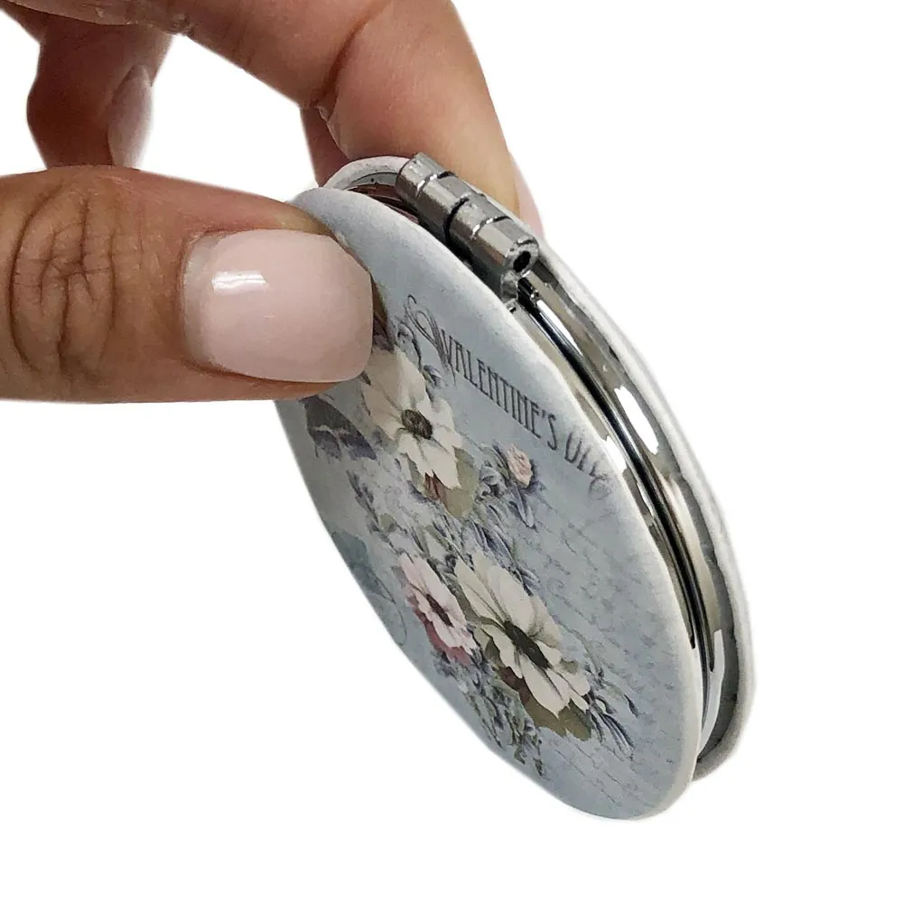 3 Compact Mirror Folding 2 Sided Makeup Handheld Handbag Purse Portable Travel