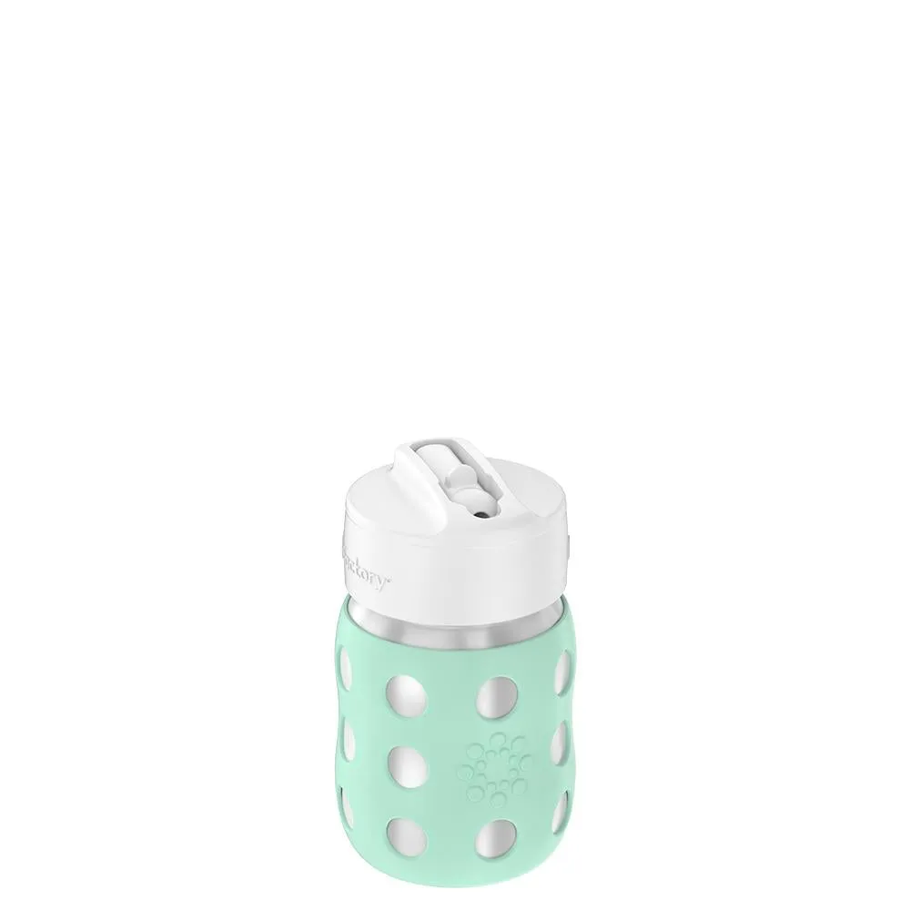 8oz Vacuum Insulated Stainless Steel Bottle with Straw Cap - Mint by Lifefactory
