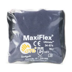 ATG 34-874V/M Seamless Knit Nylon / Elastane Glove with Nitrile Coated MicroFoam Grip on Palm & Fingers - Vend-Ready