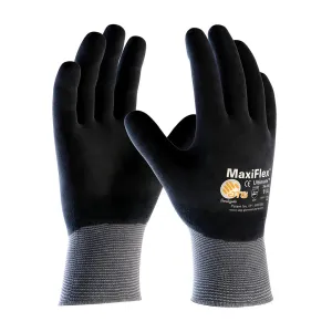 ATG 34-876/S Seamless Knit Nylon / Elastane Glove with Nitrile Coated MicroFoam Grip on Full Hand -Touchscreen Compatible