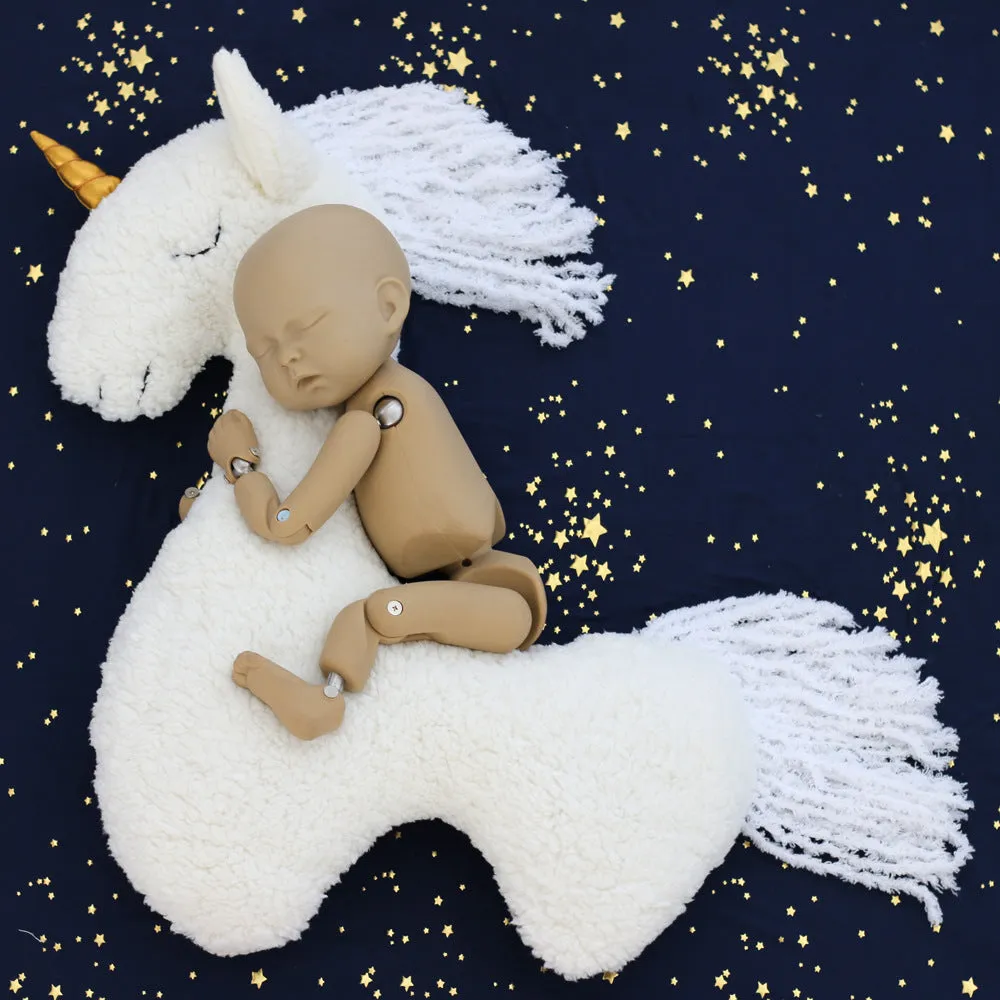 Babymoon Unicorn Horse  Posing Pillow | Photoshoot Prop | Posing Aids | White