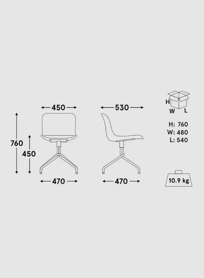 Baltic 2 Remix Chair with Swivel Base (Customizable)