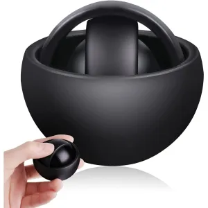 Boxgear Infinite Flip Spinner New Fidget Toys for Kids Fidget Gyro Toys Stress Relieve & Exercise Finger Flexibility ADHD Autism Stress Relief Fidget Spinner Gyroscope Finger Toy - Black
