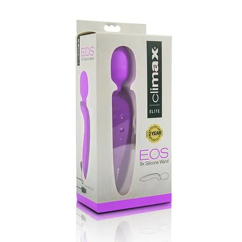 Climax Elite Eos Silicone Wand Purple 9x Rechargeable