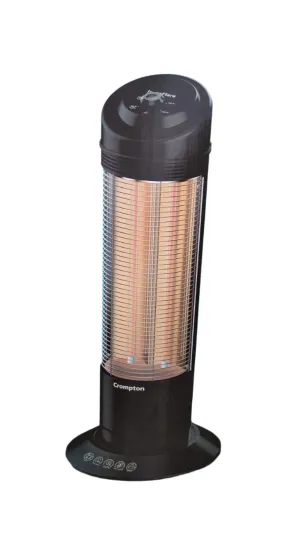 Crompton Insta Flare 1200 Watt Carbon Heater (Black)