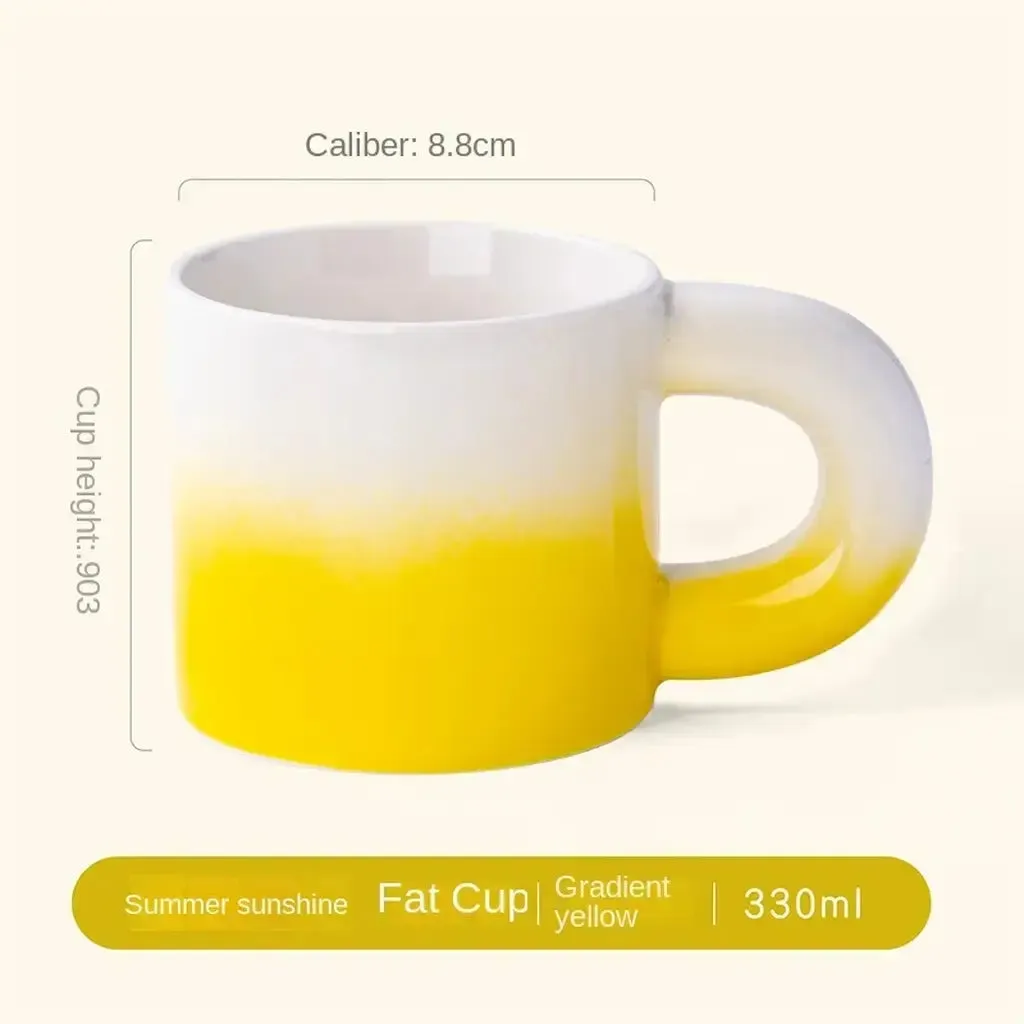 Custom Gradient Ceramic Coffee Mug