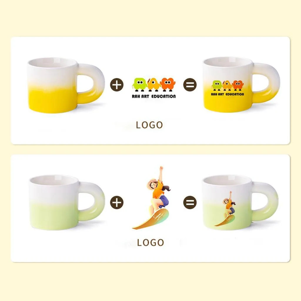 Custom Gradient Ceramic Coffee Mug