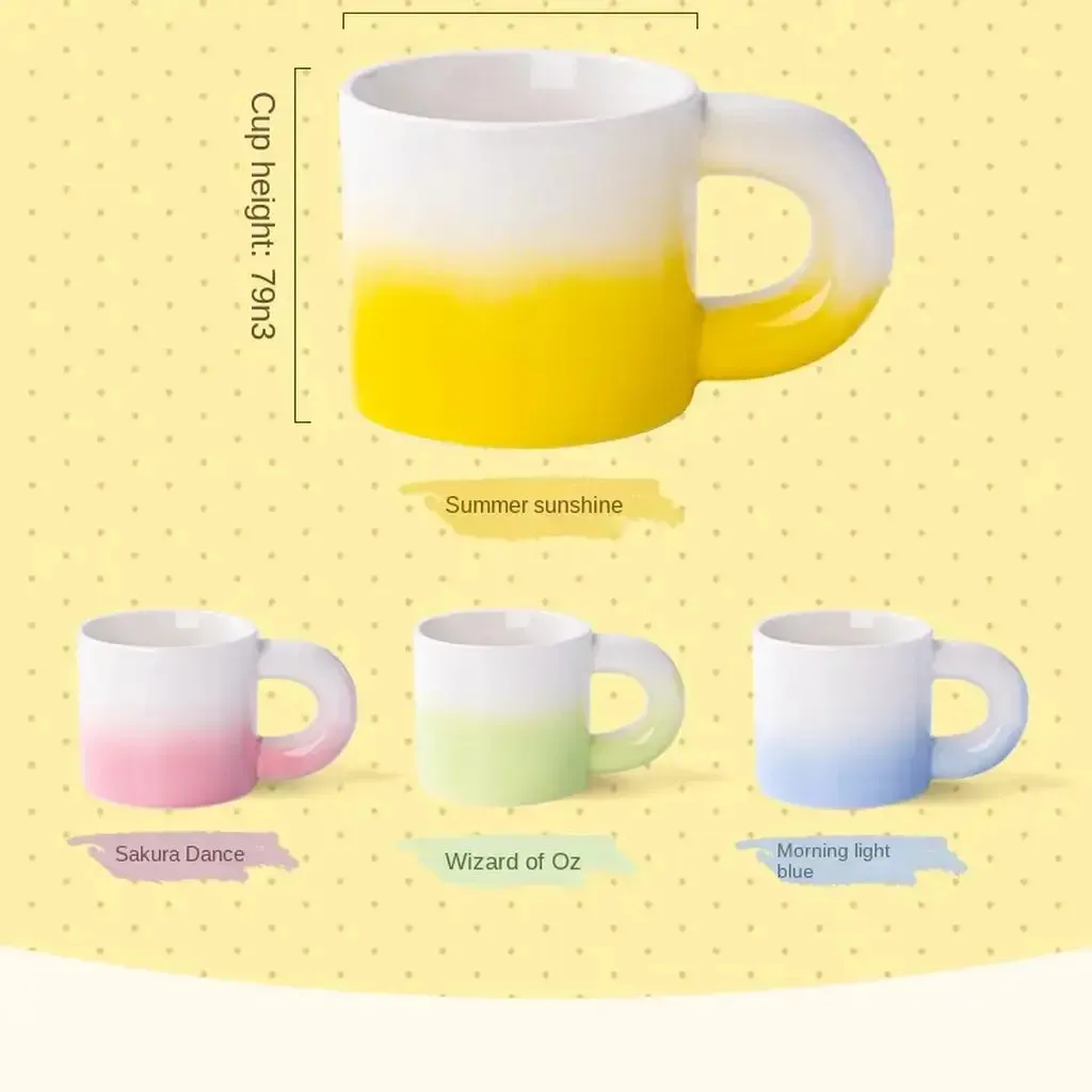 Custom Gradient Ceramic Coffee Mug