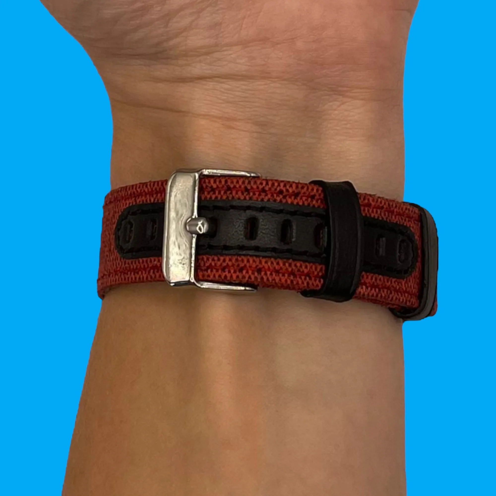 Denim & Leather Watch Straps Compatible with the Huawei Watch Ultimate