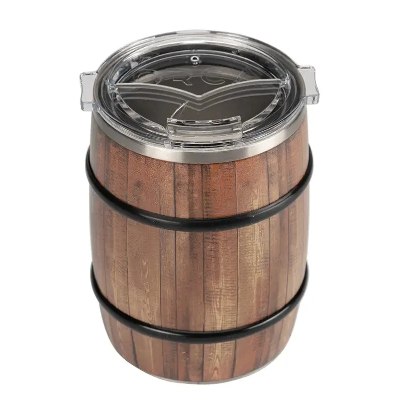 Double Barrel™ 24oz Oak Wood Grain