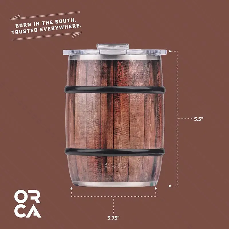 Double Barrel™ 24oz Oak Wood Grain