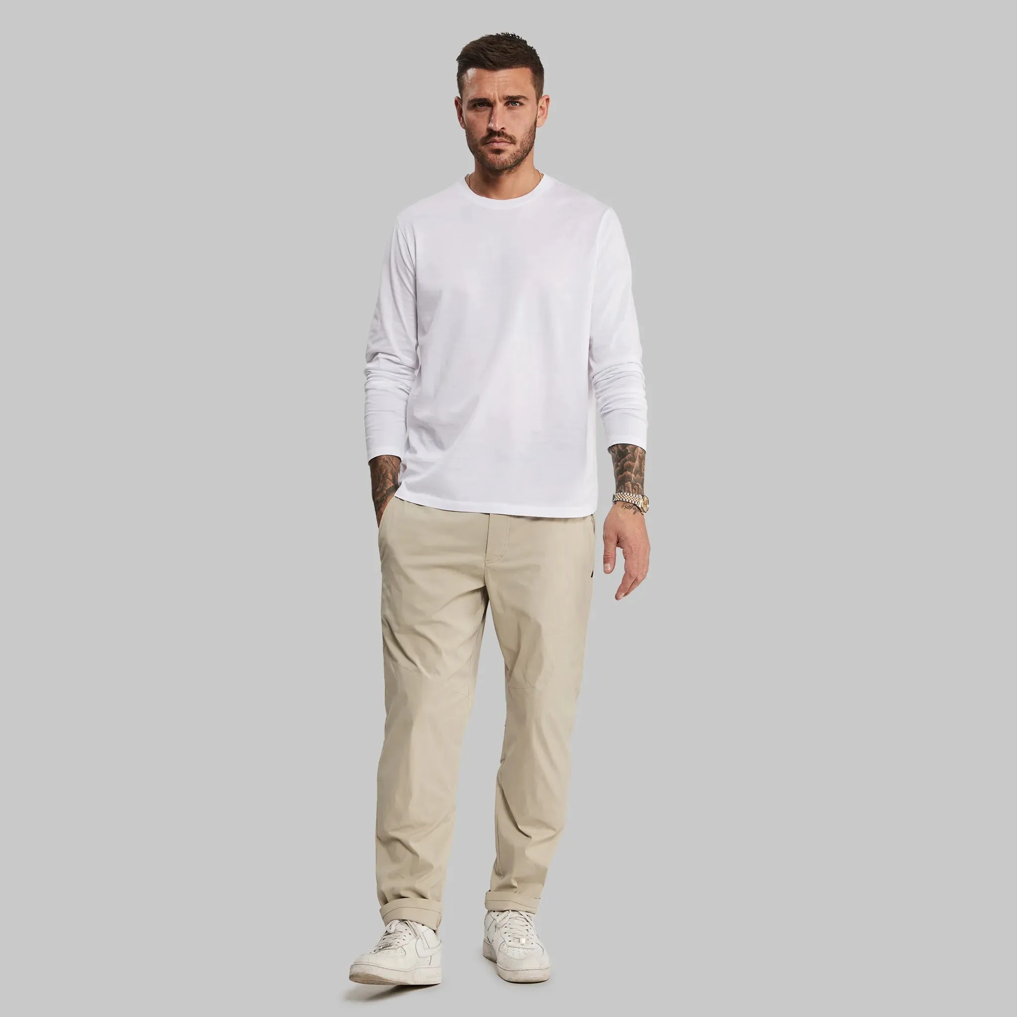 Equator T Shirt. Long Sleeve White edition.