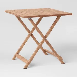 Ferron 28" Square FSC Wood Patio Table - Threshold designed with Studio McGee