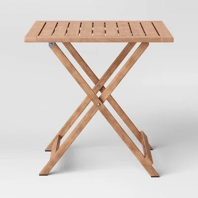 Ferron 28" Square FSC Wood Patio Table - Threshold designed with Studio McGee