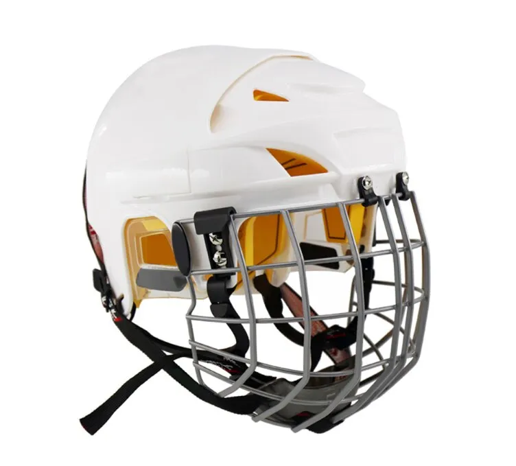 Full face shield ice hockey helmet