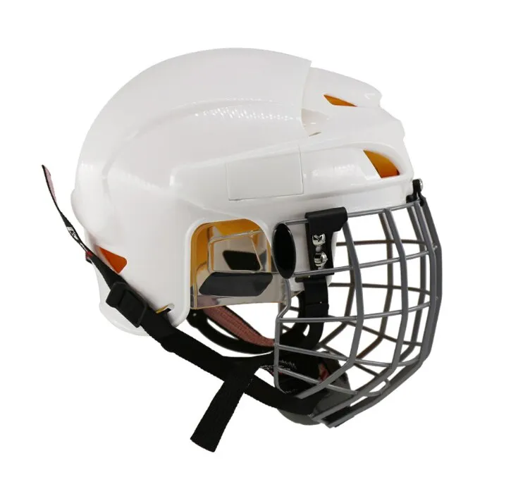 Full face shield ice hockey helmet