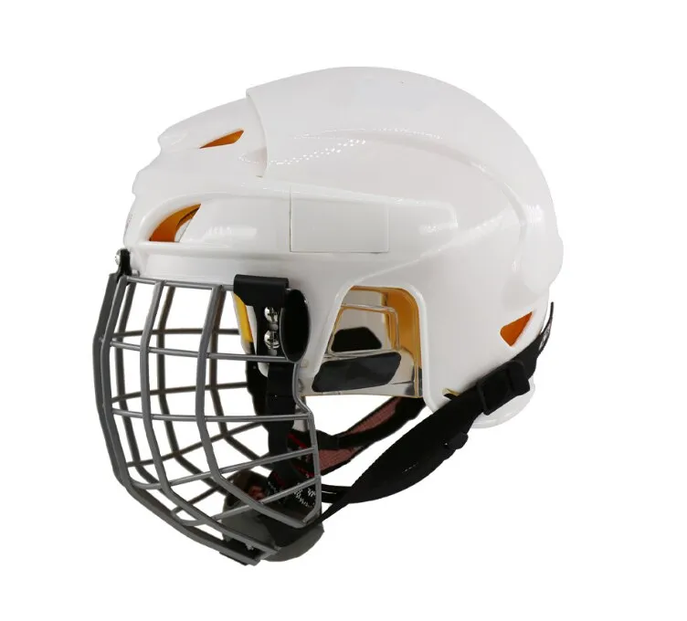 Full face shield ice hockey helmet
