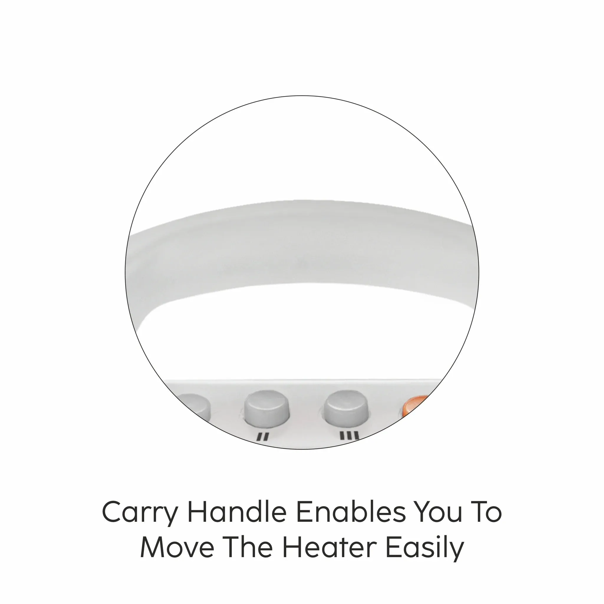 Glen HA7016CH Electric Carbon Room Heater with 3 Heat Settings