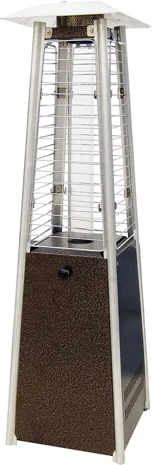 Hanover Tabletop Propane Patio HANHT0202HB 9,500 BTU, Mini Pyramid Heater, Hammered Bronze
