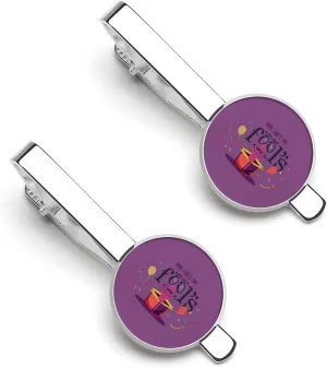 Happy April Fools' Day Tie Clips for Men 2 Pcs Necktie Bar Pinch Clothing Accessories Suitable for Wedding Business Anniversary
