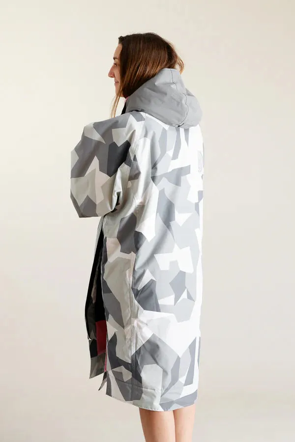 Hard Shell Robe - Arctic Camo/Pink
