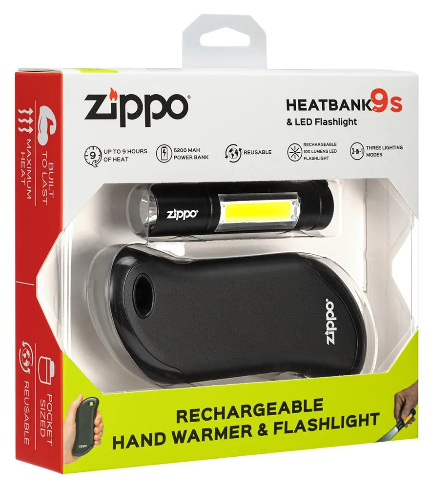 HeatBank™ 9s Rechargeable Hand Warmer & Flashlight