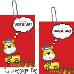 Luggage Tags - Lion On The Tractor