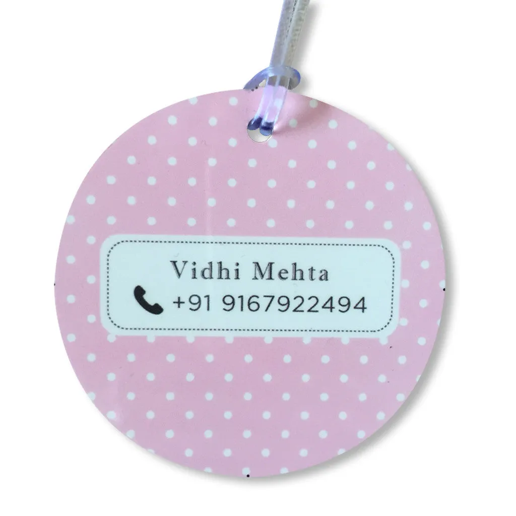 Luggage Tags- Little Lady (Round) <br> Set of 2