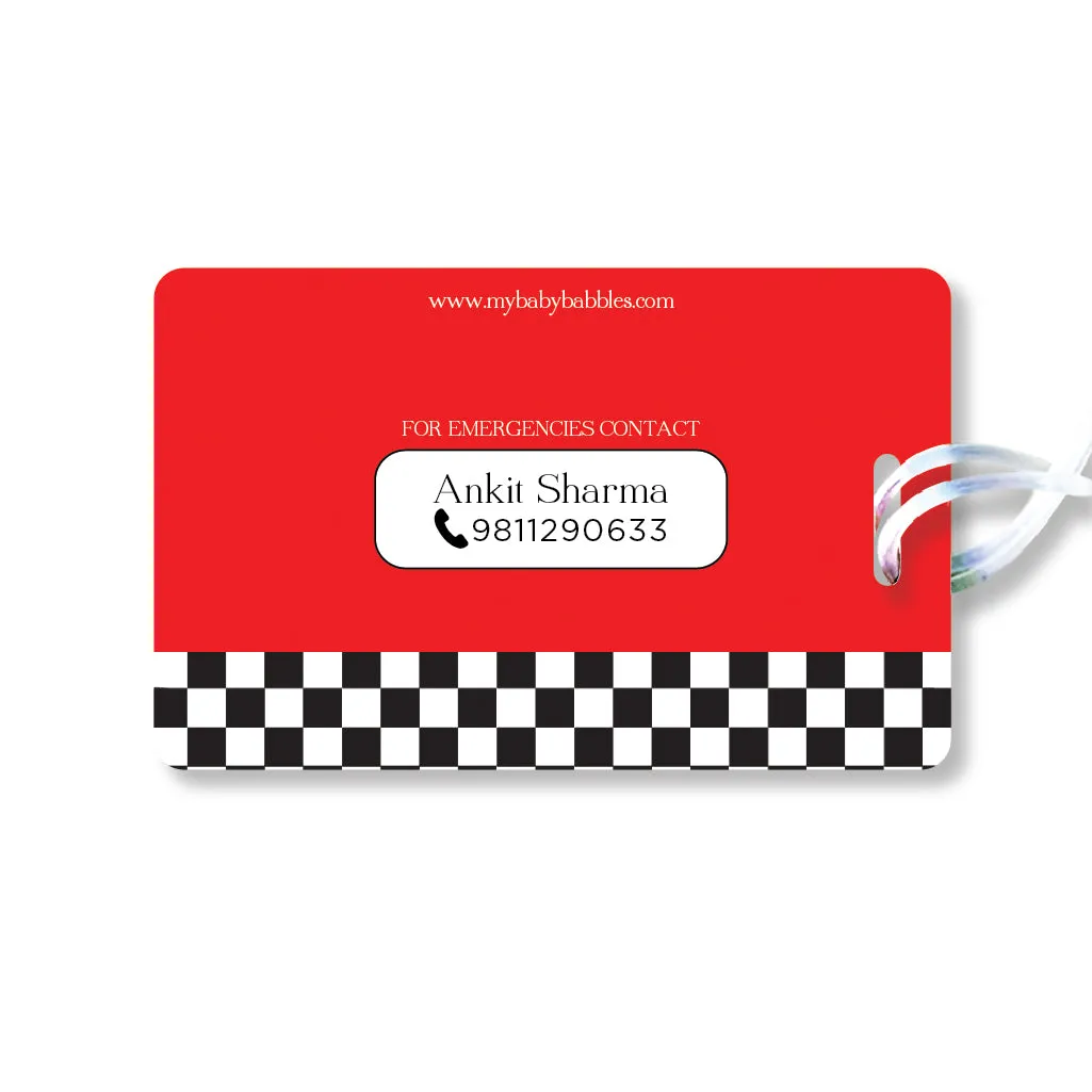 Luggage Tags - Racing car, Set of 2