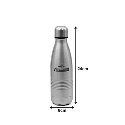 Milton Duo DLX 350 Bottle, 350ml, Silver