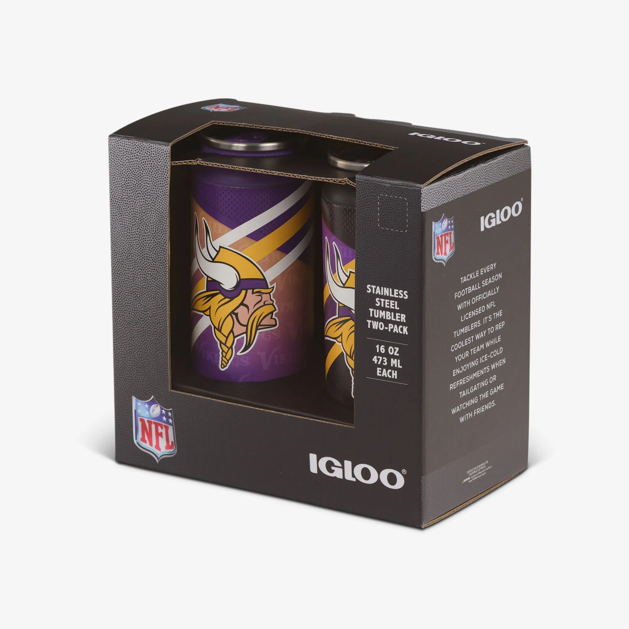Minnesota Vikings Home & Away 16 Oz Can 2-Pack