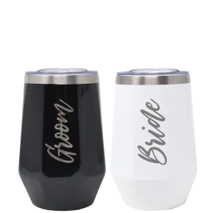 MyBevi 12 oz. Napa Tumbler - Bride and Groom Bundle