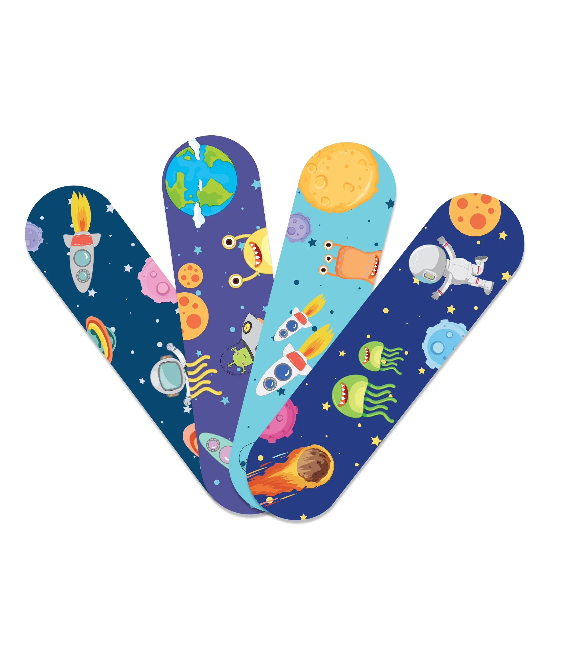 'Ouchie Printed Bandages'  20-Pack (Space)