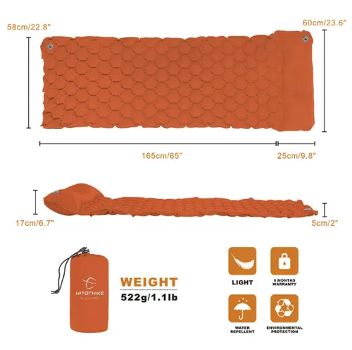 Outdoor Camping Inflatable Mattress Tent Sleeping Mat