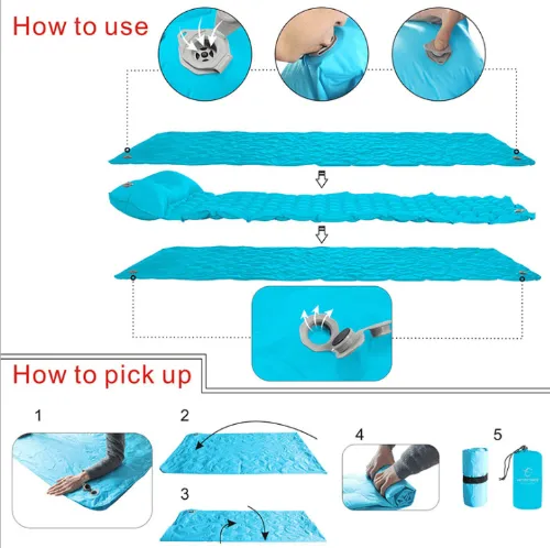 Outdoor Camping Inflatable Mattress Tent Sleeping Mat
