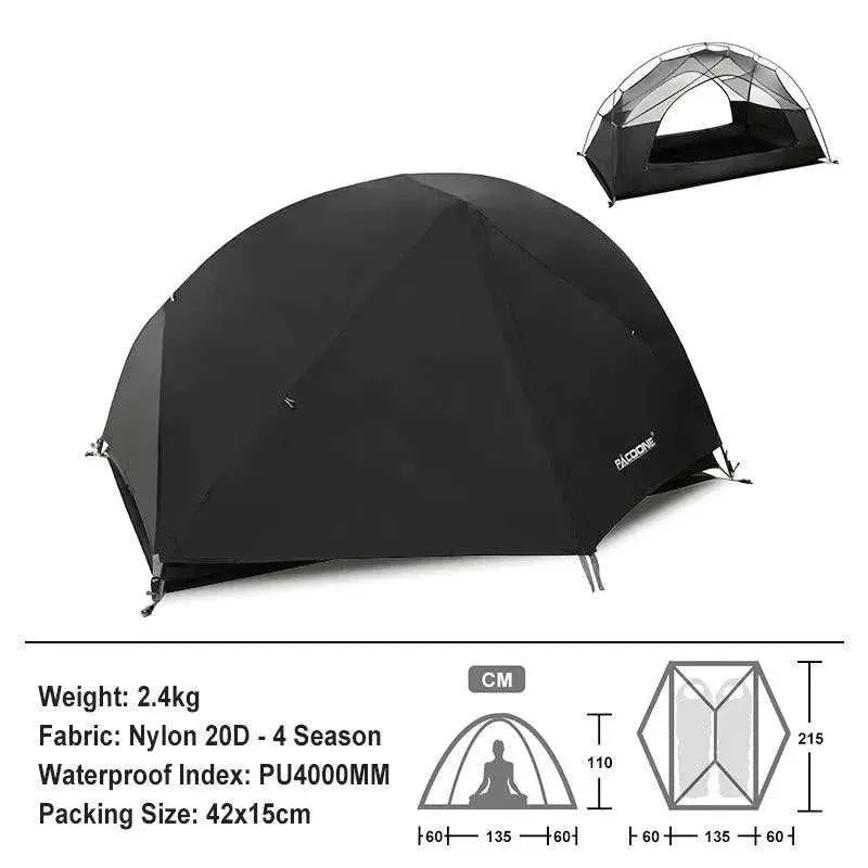 PACOONE Ultralight 20D Nylon Camping Tent
