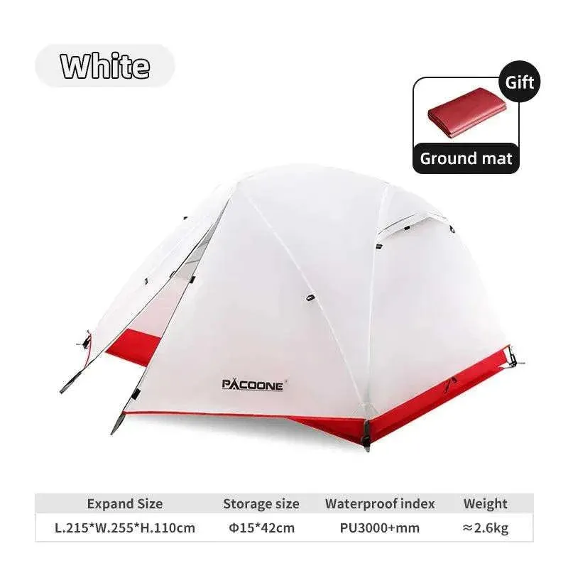 PACOONE Ultralight 20D Nylon Camping Tent