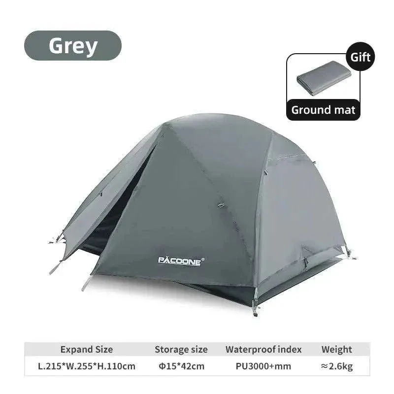 PACOONE Ultralight 20D Nylon Camping Tent