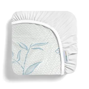 Premium Bamboo Mattress Protector 160x200 35CM | Blue | Breathable & Waterproof by Cotton Home