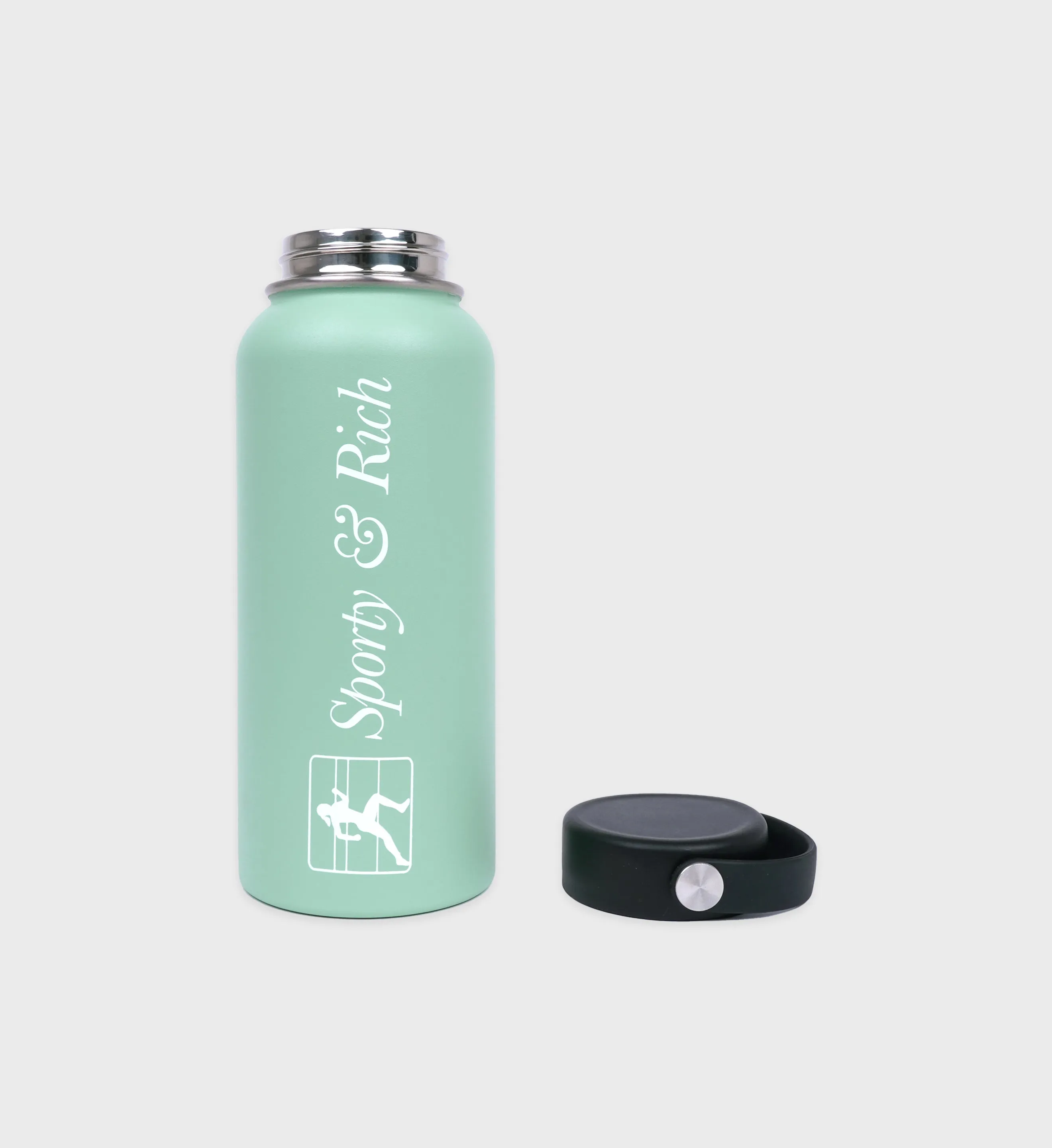 Runner Script Bottle - Thyme/White