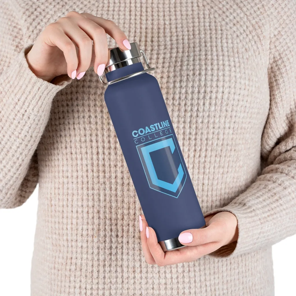 Shield Logo Copper Vacuum Insulated Bottle, 22oz