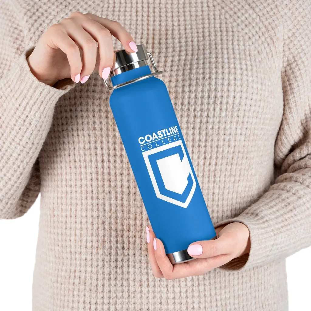Shield Logo Copper Vacuum Insulated Bottle, 22oz