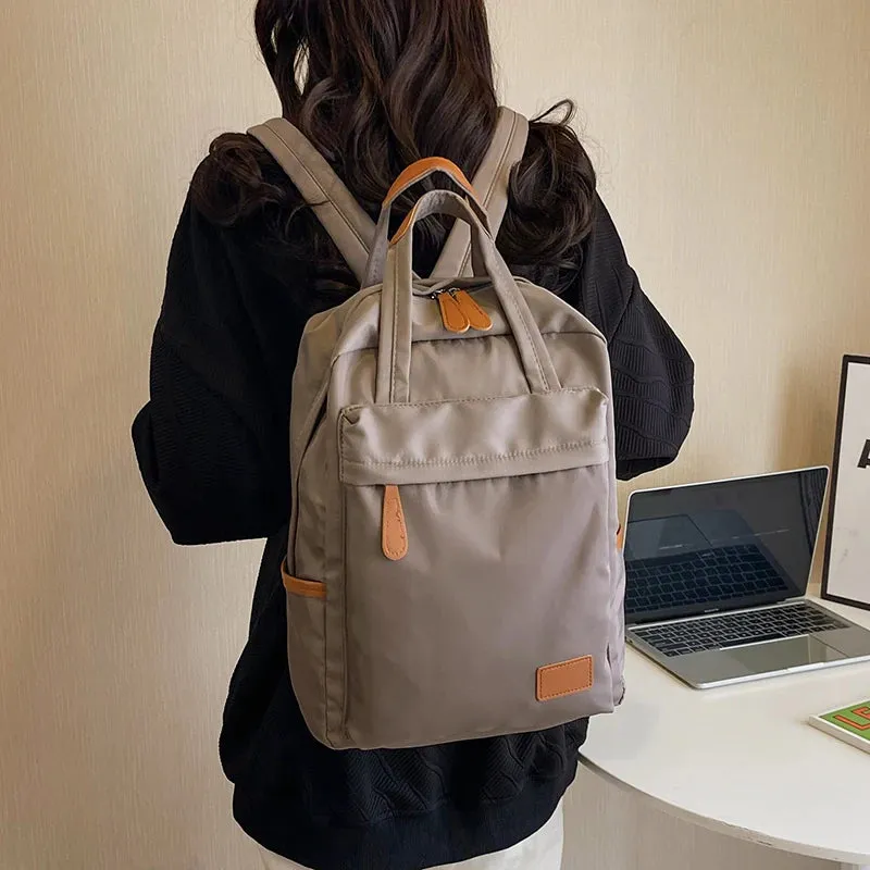 Sohiwoo New Women Laptop Backpacks Daypack Girls Large Capacity School Bag Handbag Men Female Waterproof Nylon Travel Backpacks