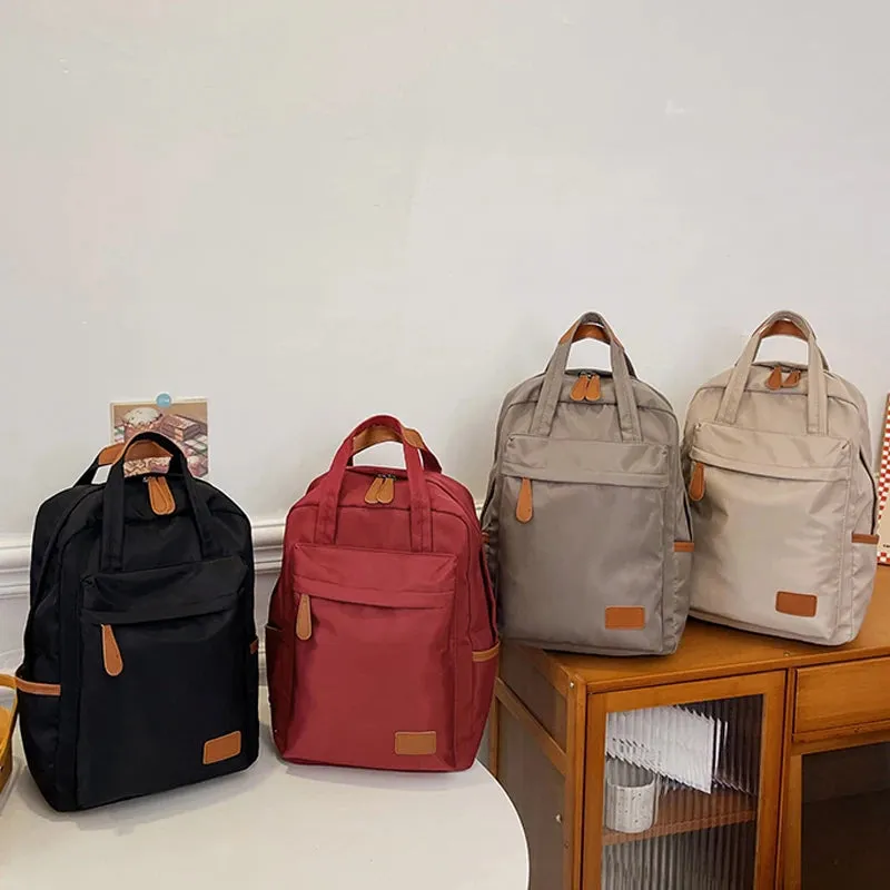 Sohiwoo New Women Laptop Backpacks Daypack Girls Large Capacity School Bag Handbag Men Female Waterproof Nylon Travel Backpacks