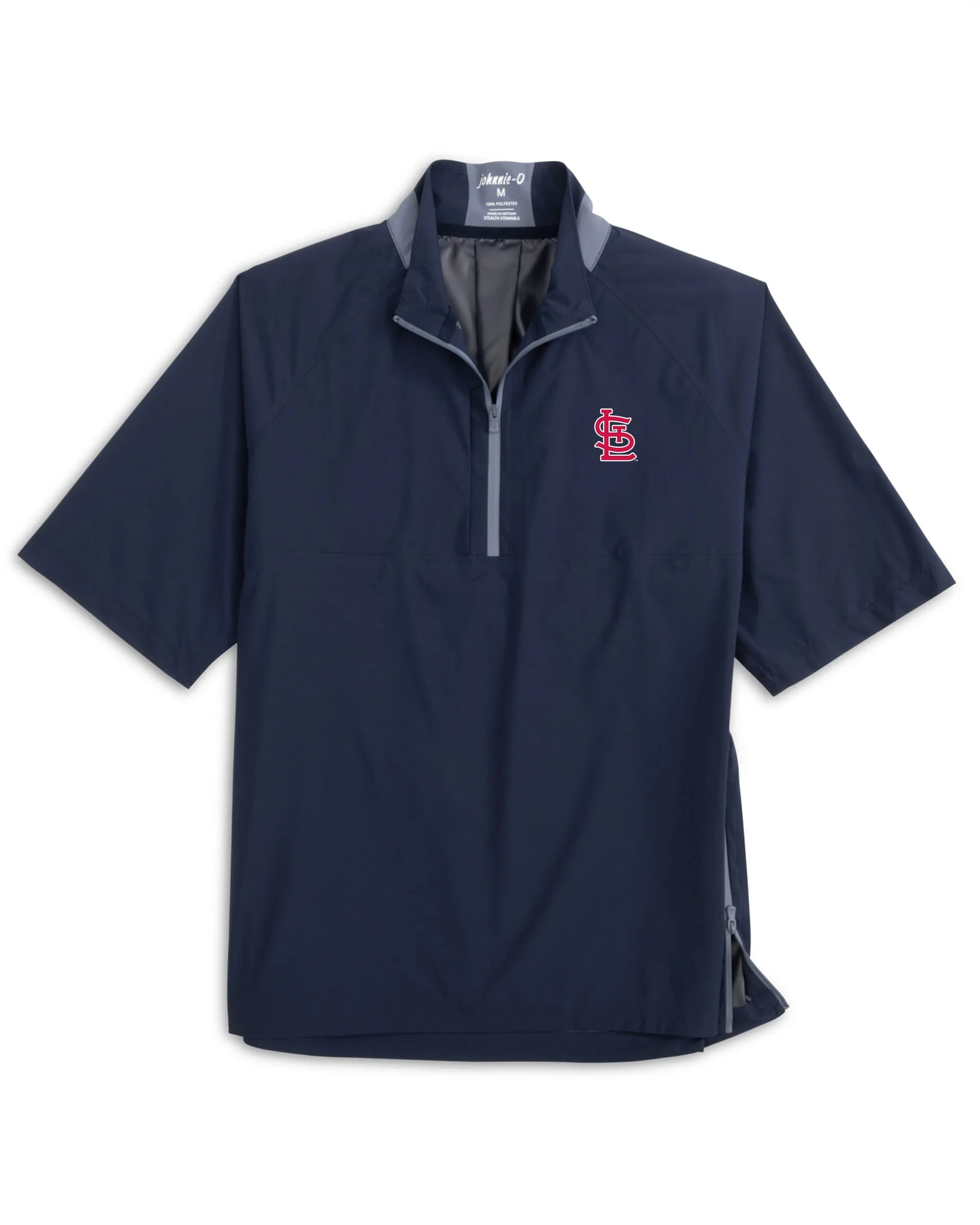 St. Louis Cardinals Stealth Stowable Short Sleeve Rain Jacket