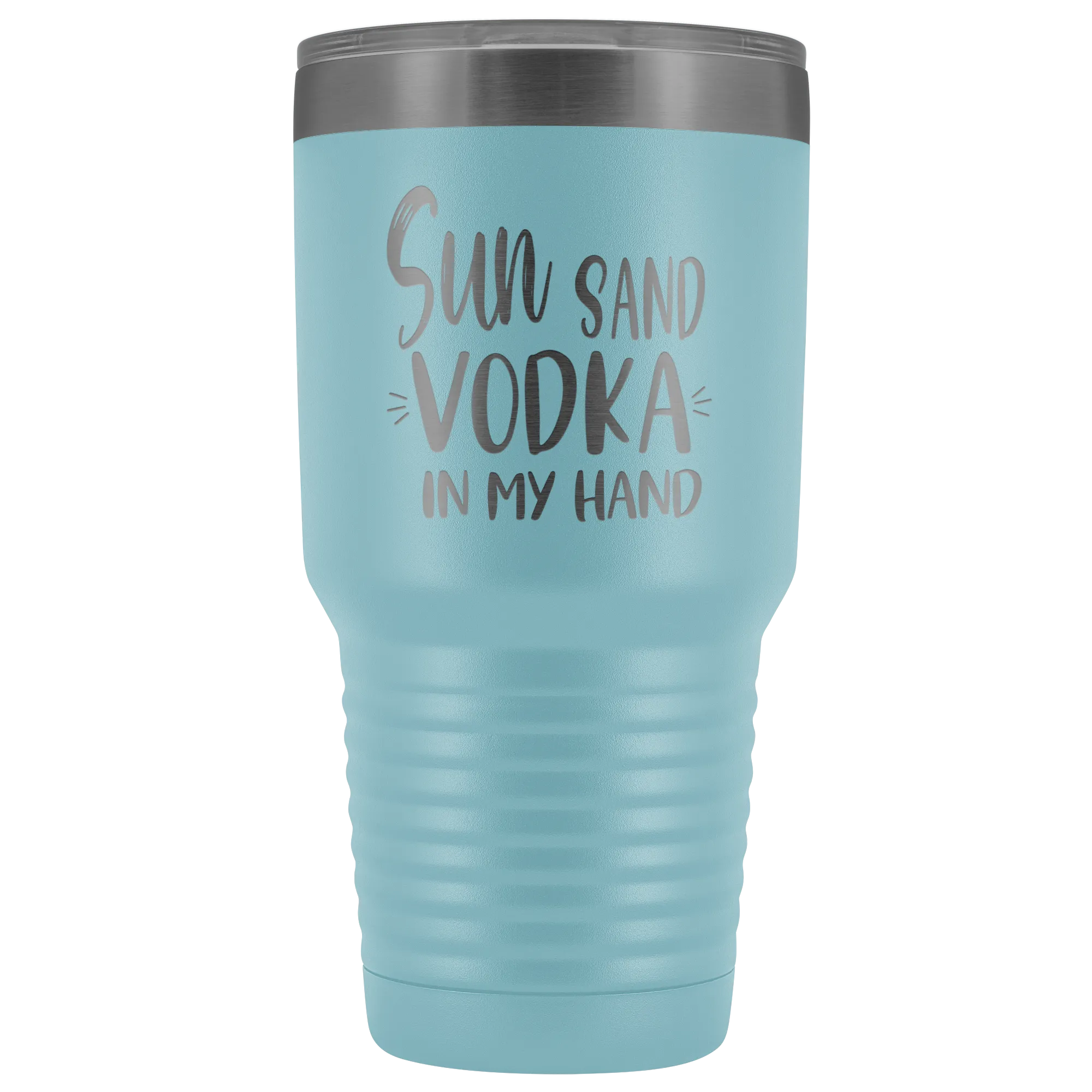 Sun Sand Vodka In My Hand Large Tumbler