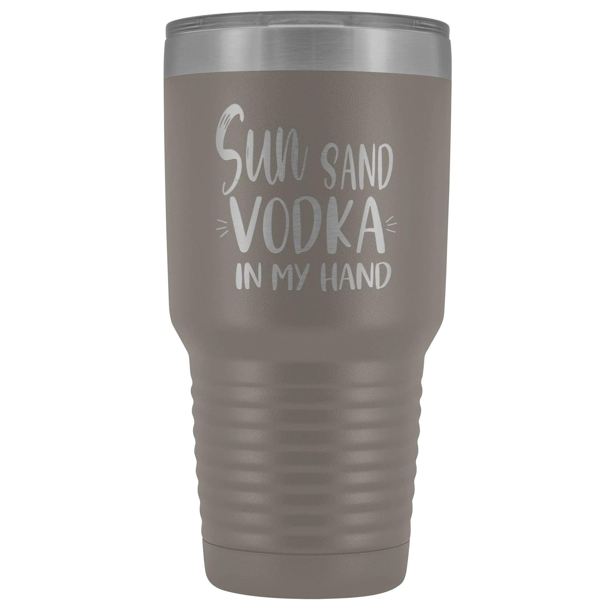 Sun Sand Vodka In My Hand Large Tumbler